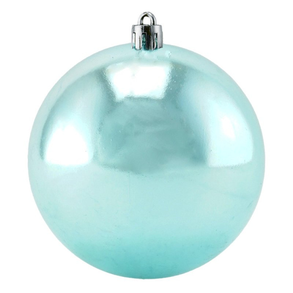 Акция! НГ шар Голубой 15 см (глянцевый) / 1 шт. / (Китай)