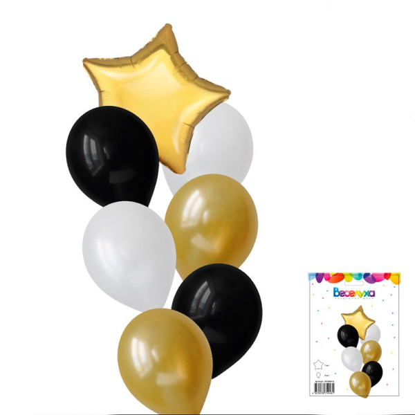 Набор шаров "Классика" 7 в 1/7 воздушных шаров /1 набор/ (Россия)