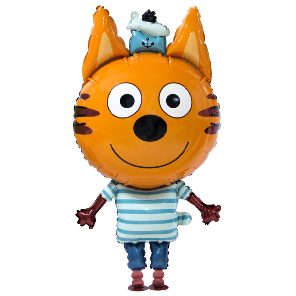 Шар 3D (39"/99 см) Ходячая Фигура, Три Кота, Коржик, 1 шт. в уп.