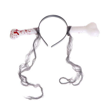 Карнавальный ободок "Кость" цвета МИКС