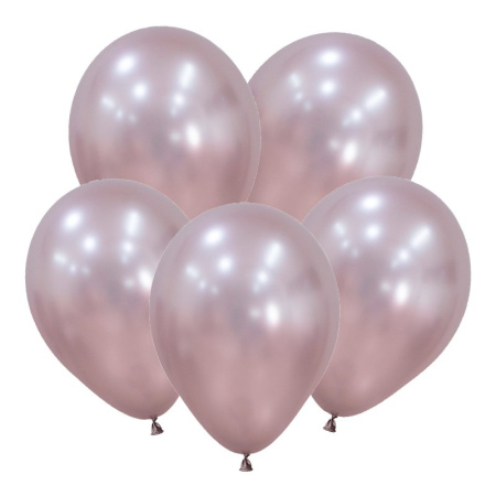 S Шелк 12 Розовый цветок /Латексный шар (Колумбия)