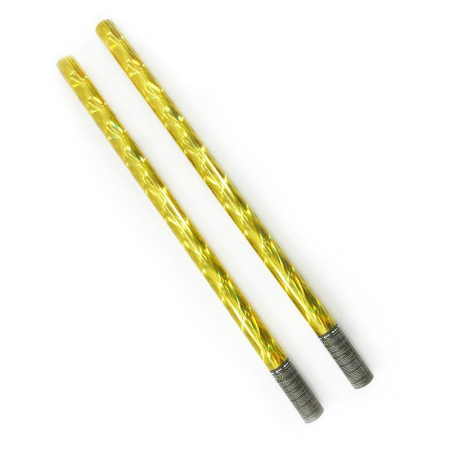 Пневмохлопушка Голография Золотой серпантин 80см  1 шт.  (Китай)