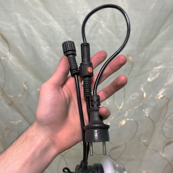 Гирлянда электрическая 10ламп 5 м Лампочки (подходит для улицы) тепло, мультицвет