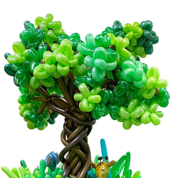 Фигура из латексных шаров "Джунгли", высота 2 метра