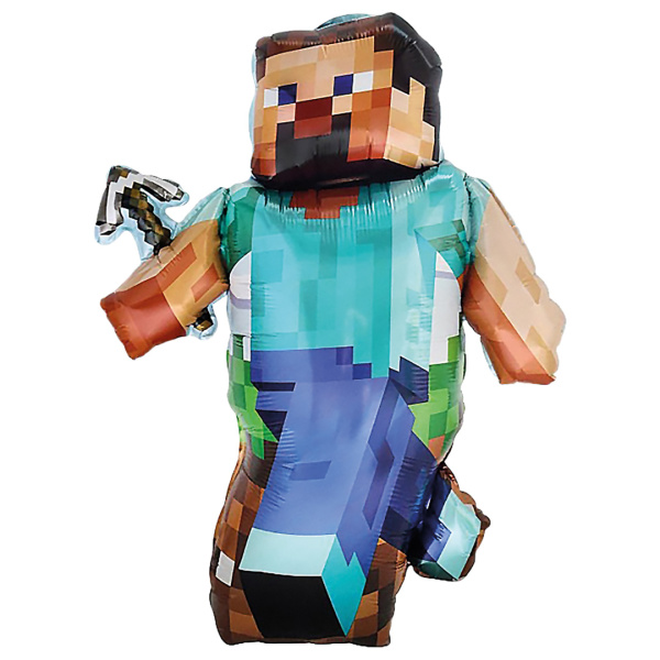 Шар (33''/84 см) Фигура, Пиксельный герой