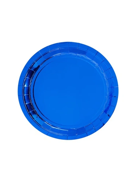 Тарелки фольга синие 23см 10шт