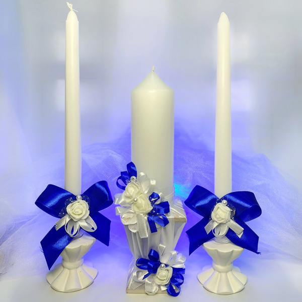 Семейный очаг на подставках (синий)