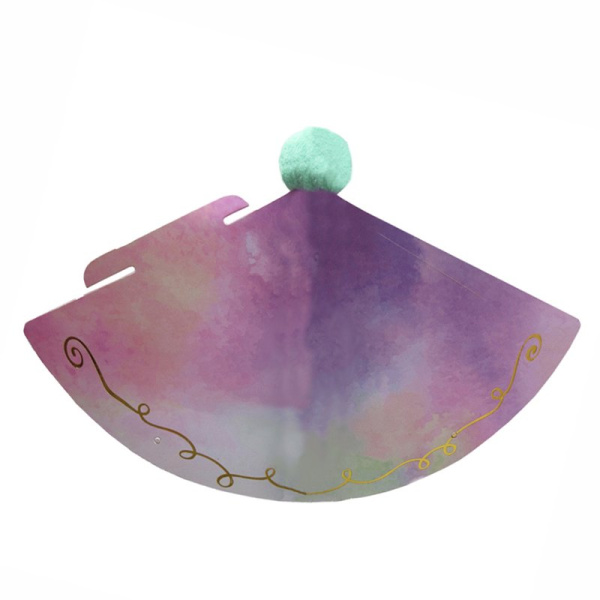 Колпак с помпоном "Разноцветный градиент" /1шт/ (Китай)