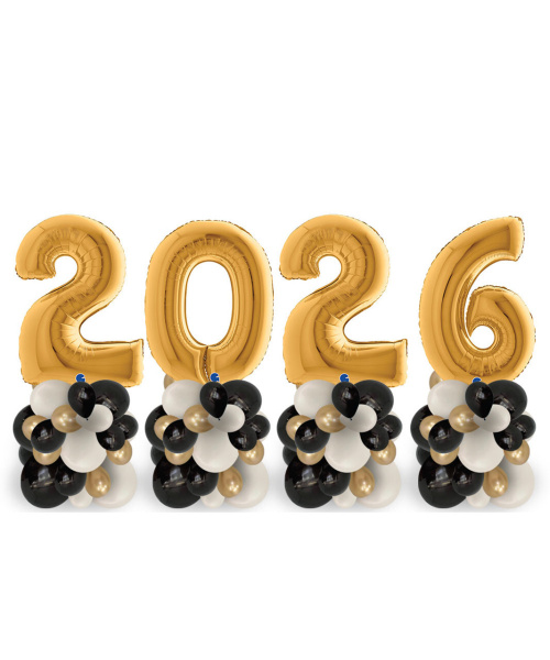 Стойки из цифр "2026, 4 шт