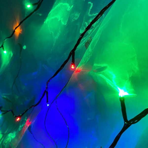 Г.эл. Нить, мульти, 26м, черный. провод \ прозрачный провод