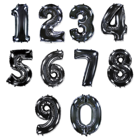 Цифра Черная в упаковке