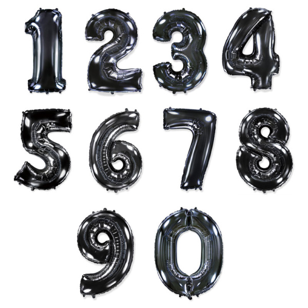 Цифра Черная в упаковке