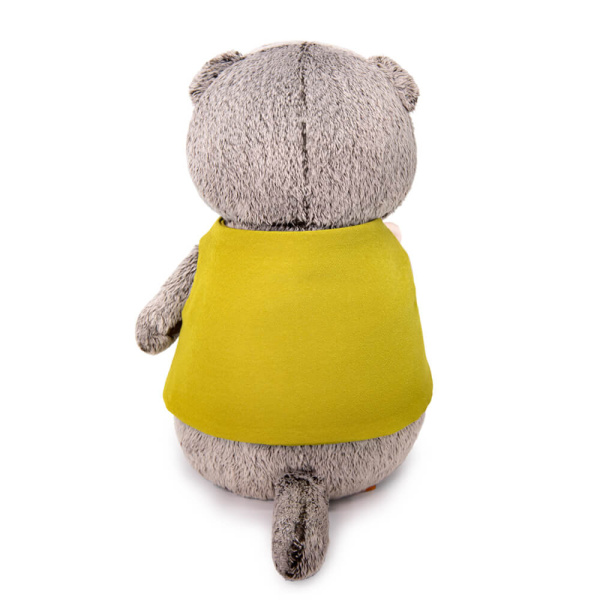 Акция! Ks25-228. Басик в жилете и с букетом (В1) 25см