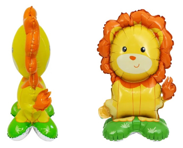 Шар 3D (18"/46 см) Фигура на подставке, Лев,1 шт, в уп.