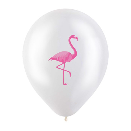 8122036 Фламинго, ассорти пастель-кристалл Белый Без гелия