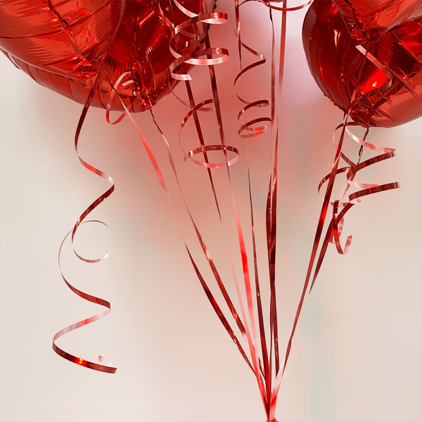 Сет №83 "Я люблю тебя." 9 красных фольгированных сердец