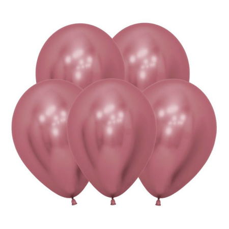 S Зеркальные шары 12 Рефлекс Розовый / Reflex Pink /Латексный шар (Колумбия)