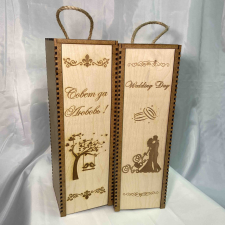 Бутылочница не крашенная (дерево) в ассортименте (1шт)