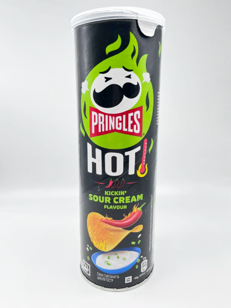 Картофельные чипсы Pringles Hot Kickin’ Sour Creme, 165 гр.