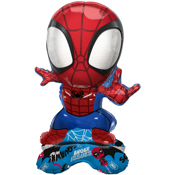 Шар 3D (22"/56 см) Фигура на подставке, Человек Паук, 1 шт, в уп.