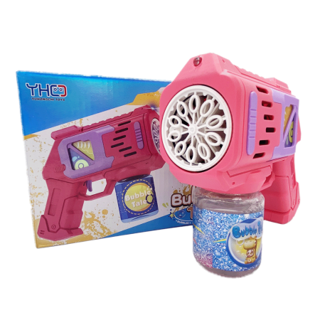 АКЦИЯ!Пистолет мыльные пузыри Розовый