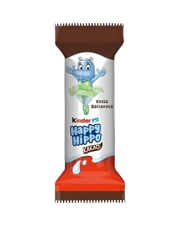 Акция!Печенье Kinder Happy Hippo Cacao со вкусом какао, 103,5 г