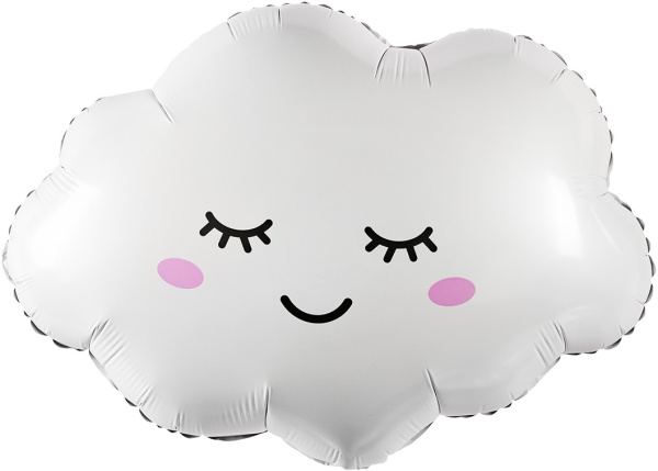 Шар (27"/69 см) Фигура Облако, Белый