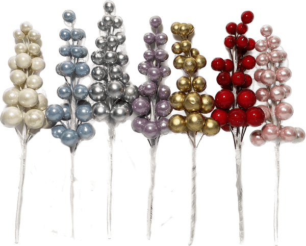 Ветка с ягодами, Н19см, 7 цветов