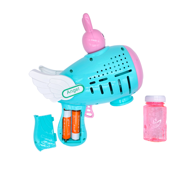 АКЦИЯ!Пистолет мыльные пузыри 360 Голубой
