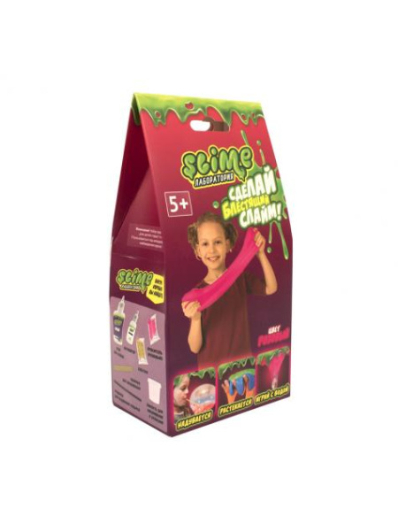 АКЦИЯ! Игрушка ТМ "Slime" Малый набор для девочек "Лаборатория" 100 гр.