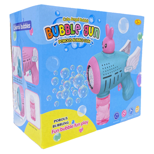 АКЦИЯ!Пистолет мыльные пузыри 360 Голубой