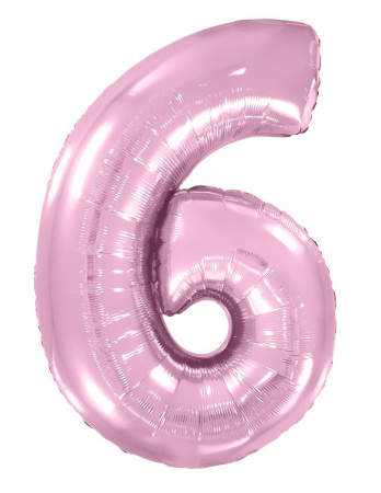 И 40 Цифра Розовый Макарунс, 1 шт (Испания)